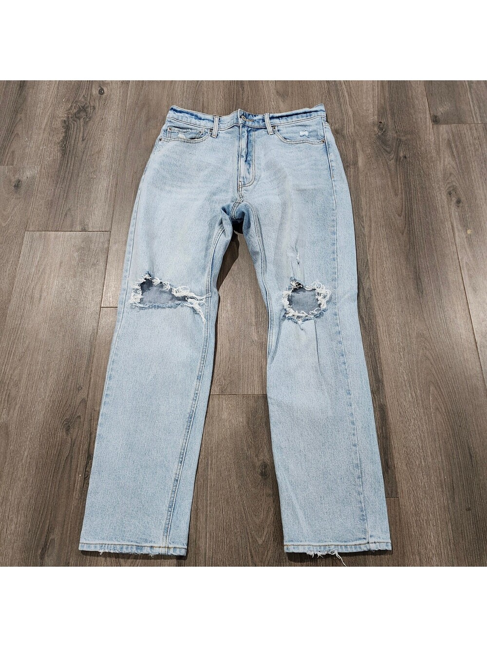 Abercrombie & Fitch Vintage Stretch 90's Straight Light Wash Blue Jeans 31X30